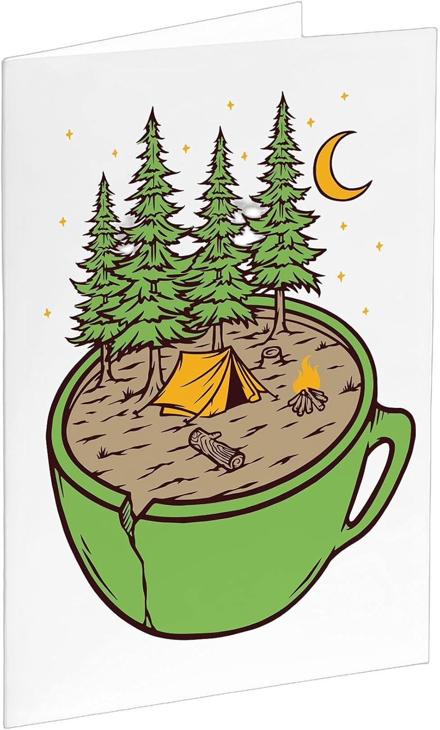 Ritzy Rose Quirky All Occasion Greeting Cards - 24 Assorted Blank Cards with White Envelopes - Birthday Thank You Just Because (Coffee Cup Camping)