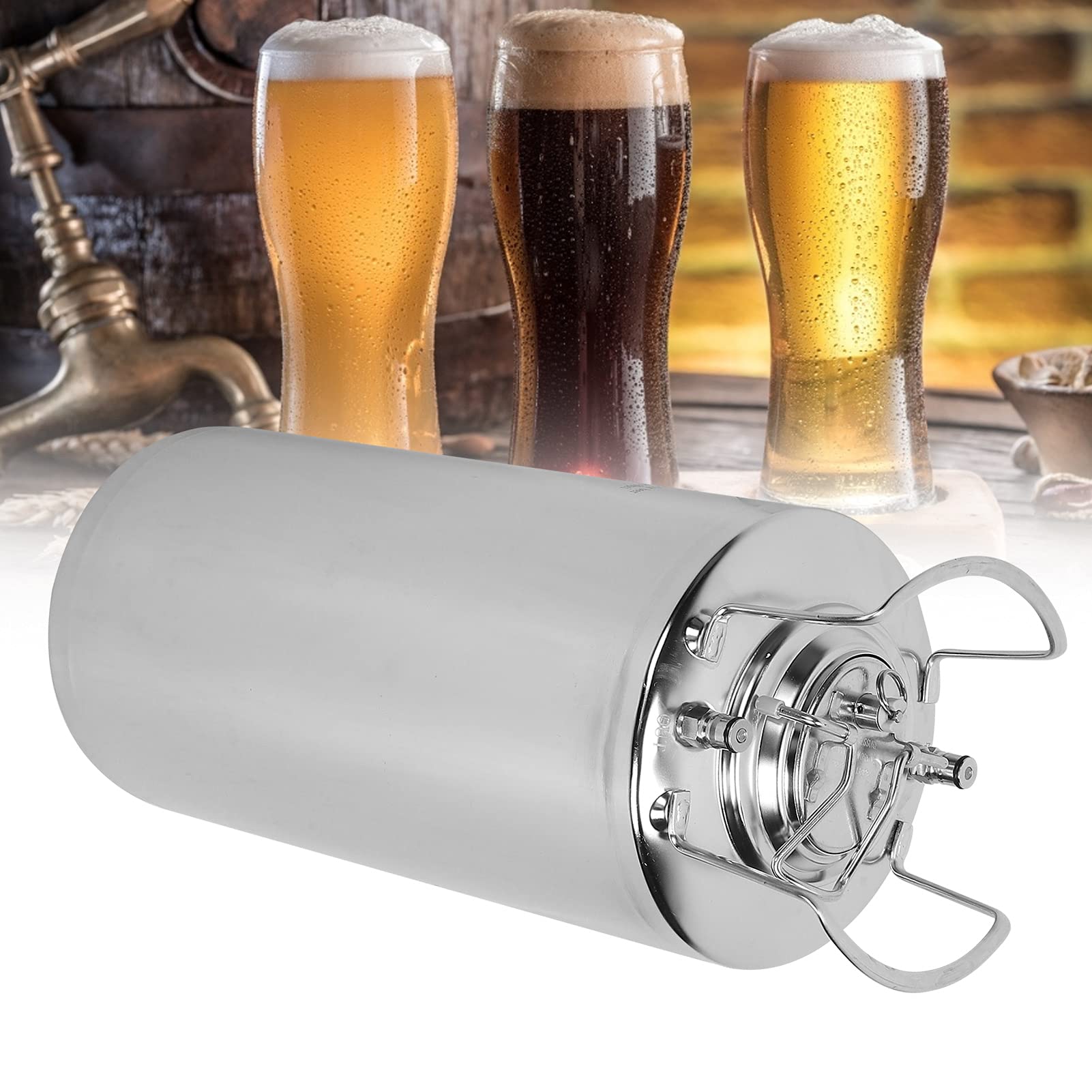 Amazon | ビール樽ステンレス鋼ビール樽18.5Lクラフトビール発酵貯蔵用