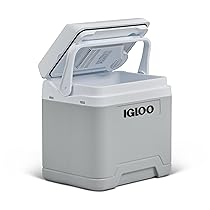IGLOO IE24 DC frigo elettrico 24L – 12V – Frigo portatile compatto per auto, camper, campeggio, camion e barca – Leggero, portatile e con vano cavo integrato