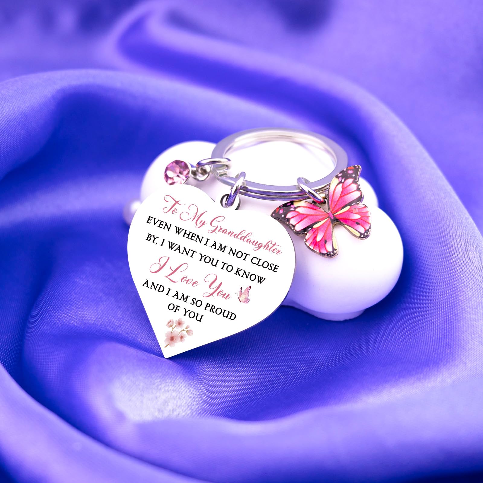 Granddaughter Mothers Day Gifts From Grandma To My Granddaughter Keychain Gifts For Birthday Thoughtful Graduation Gift For Granddaughters Adult Best Teen Grand Daughter Gift From Grandmother