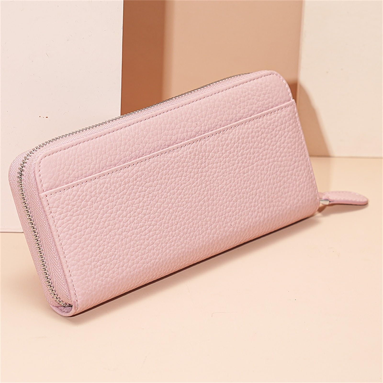 Cartera Larga para Mujer Cartera for Mujer, Bolso Largo con múltiples Posiciones for Tarjetas, Monedero, de Mano para Viajar(Schwarz)