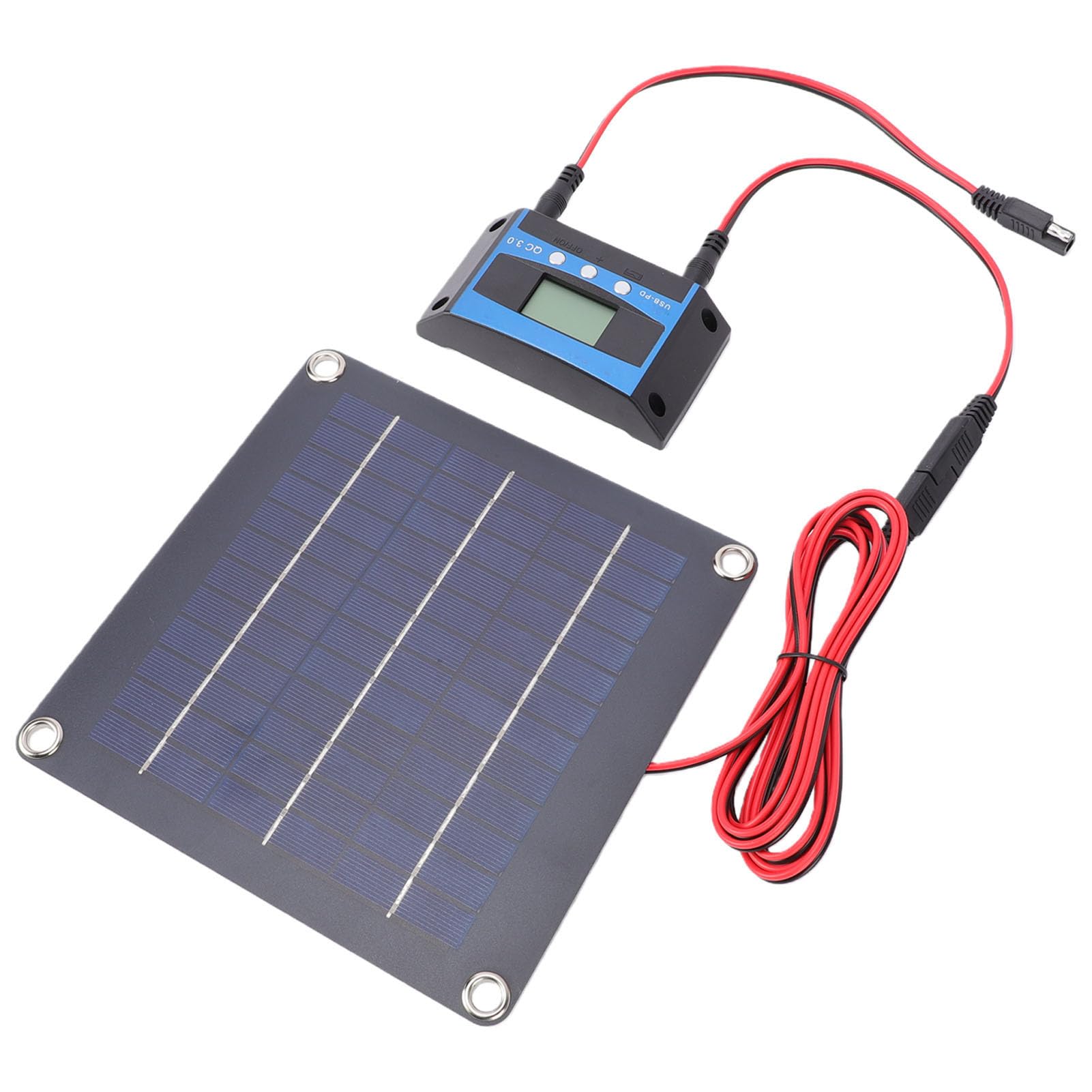 Mingzhe Pannello Solare Monocristallino da 20 W con Controller MPPT per