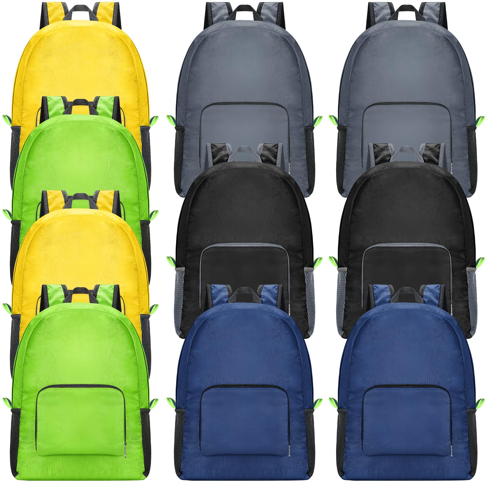 Sherr 10 Pack 17" Backpacks in Bulk Lightweight Bookbag, Popular Colors