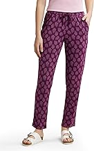 Jockey RX09 Women's Micro Modal Cotton Relaxed Fit Printed Pyjama with Lace Trim on Pockets (Colors & Prints May Vary)