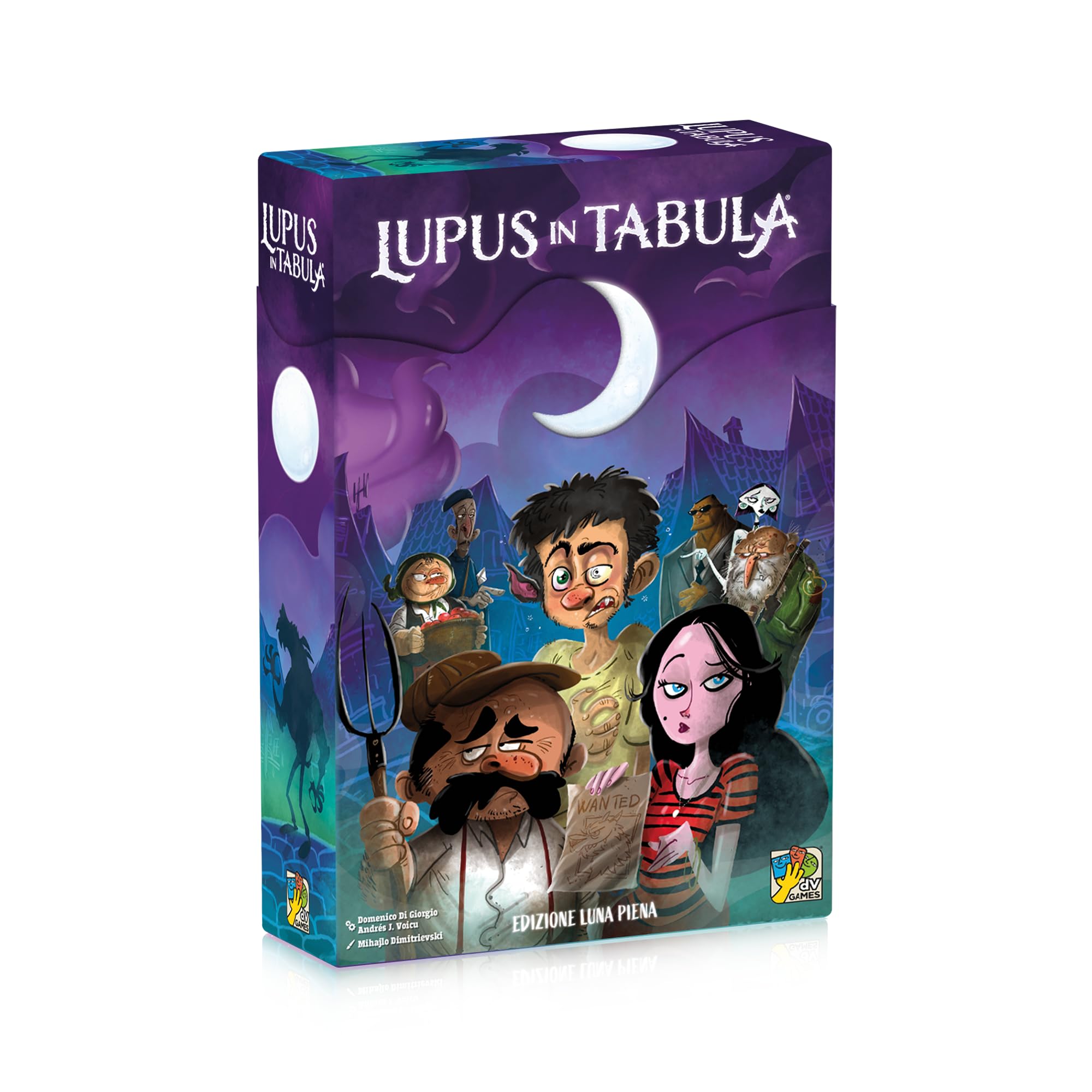 Lupus in Tabula - Edizione Luna Piena - 12 Nuovi Personaggi - Materiali Extra - Aiuti per il Master - 8+ Anni - 8-24 Giocatori - 30 Minuti