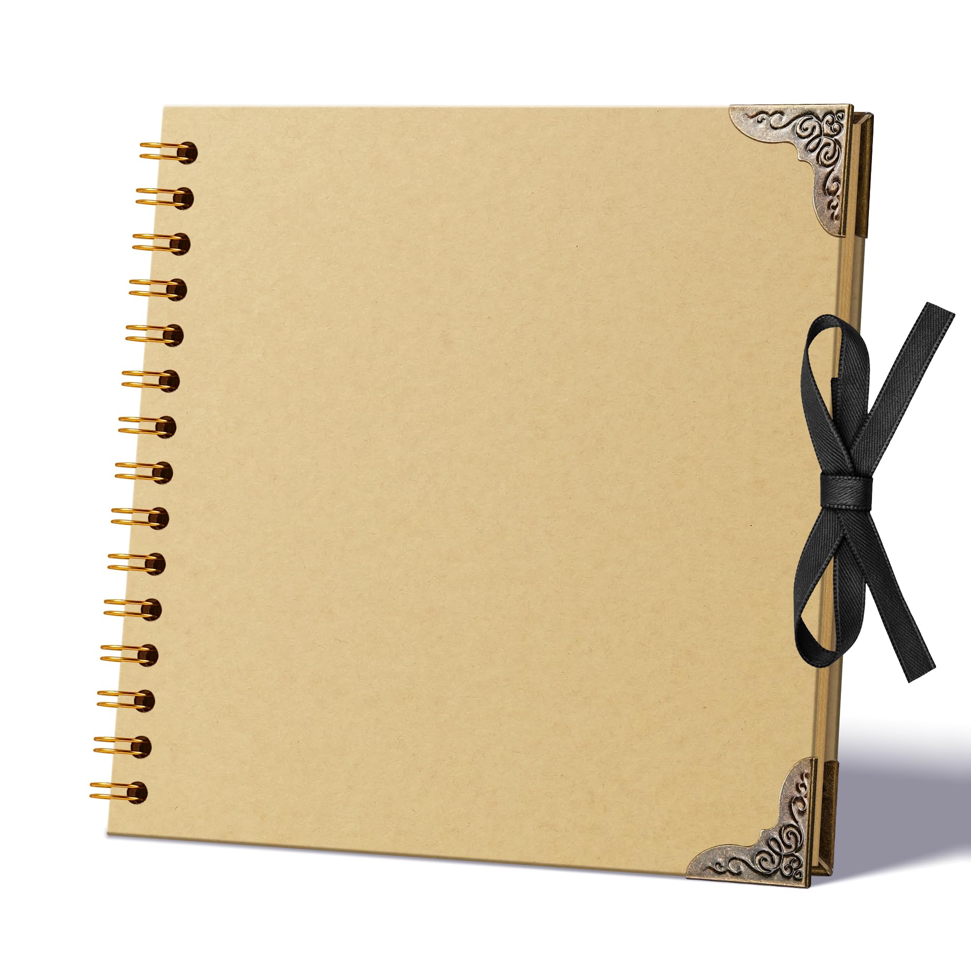 Scrapbook Photo Album 20.5 x 20.5 cm, 30 Sheets 60 Pages Kraft Paper
