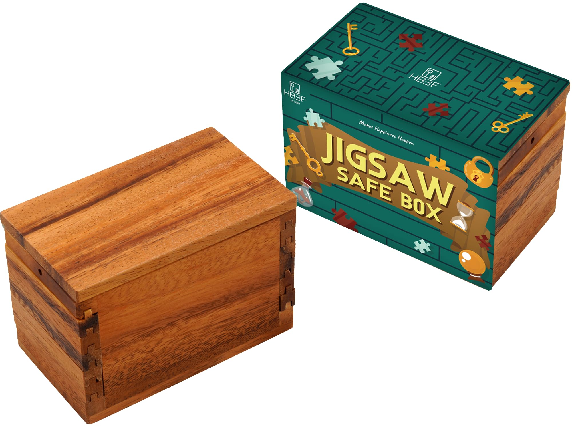 Amazon.com: BSIRI Jigsaw Safe Box- Secret Box Brain Teaser Wooden