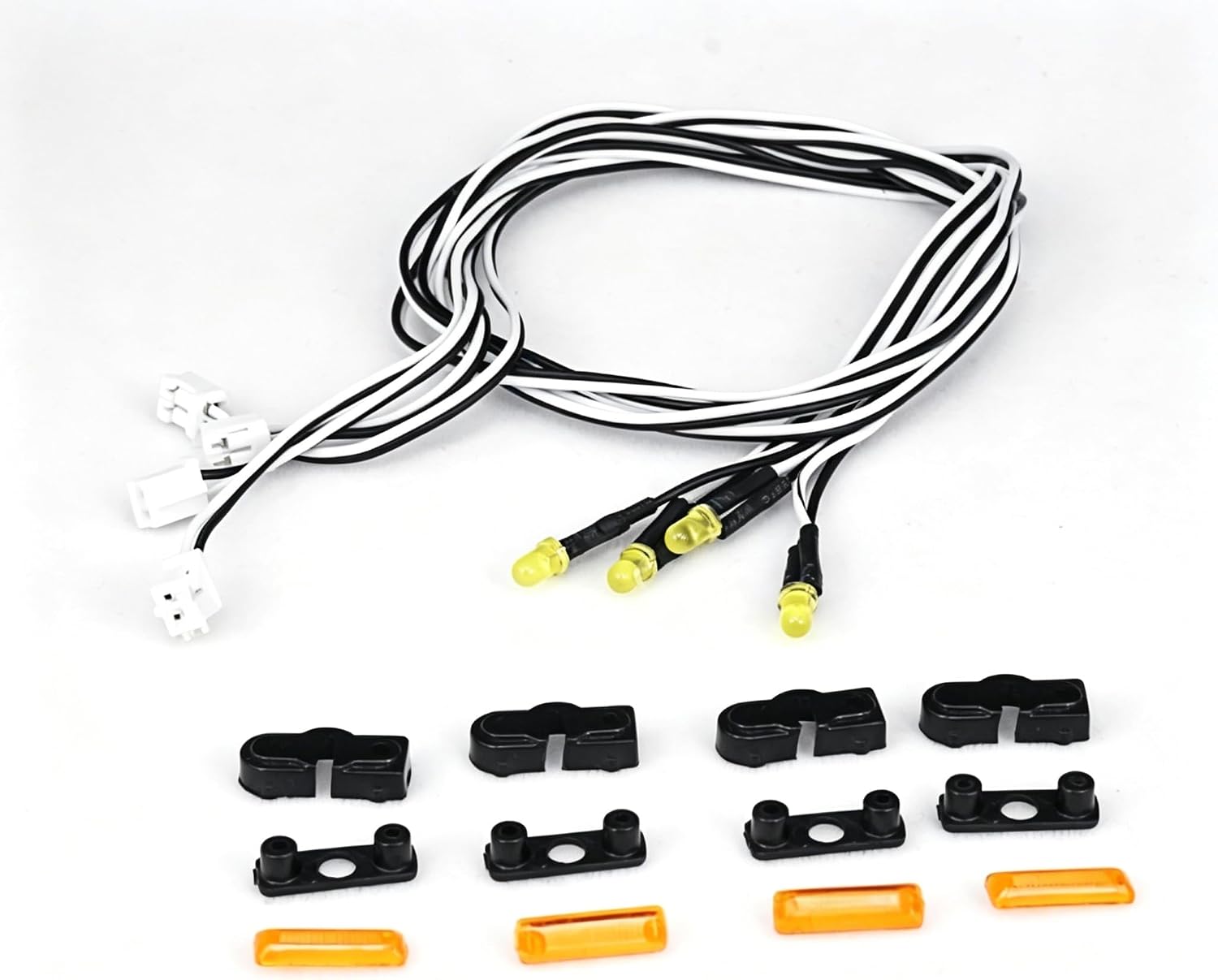 US in Stock, LESU 1/14 4 PCS LED Lamp Side Skirts Light Clearance Lamp for DIY a Tractor Truck Trailer Model