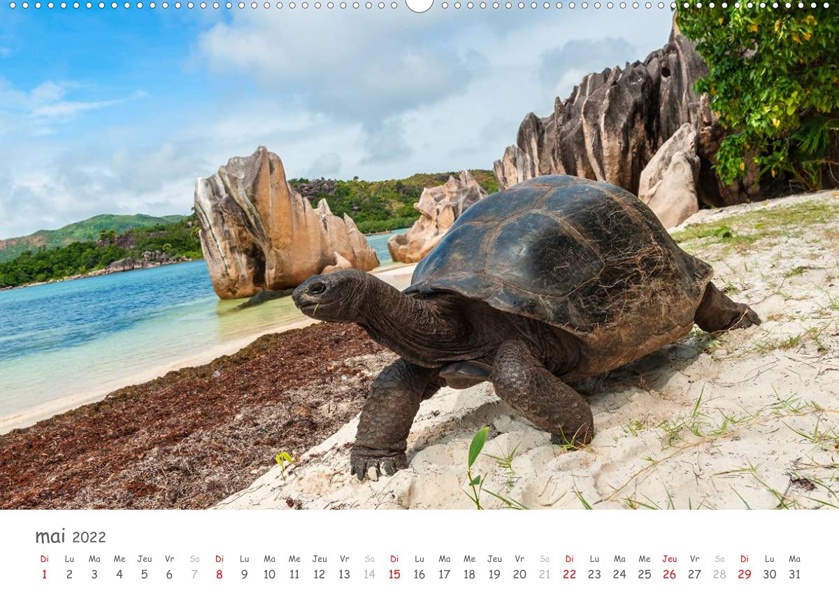 Paysages des Seychelles (Premium, hochwertiger DIN A2 Wandkalender 2022, Kunstdruck in Hochglanz): Les curiosités des Seychelles (Calendrier mensuel, 14 Pages )