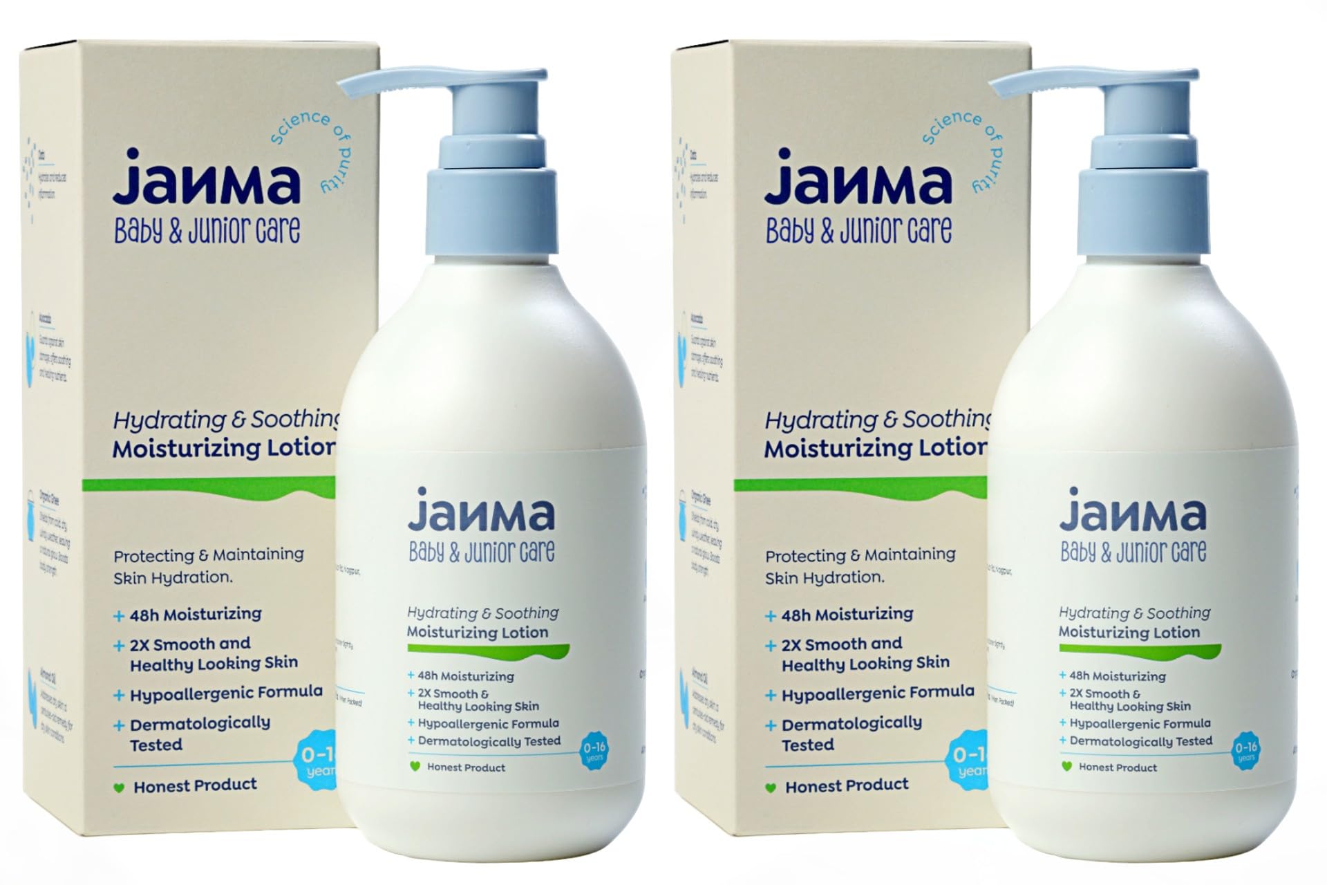 Janma Hydrating & Soothing Moisturizing Lotion | 500 ML | With Almond Oil, Organic Ghee, Avacado, Oats| Nourishes & protects baby's sensitive skin|Janma Baby & Junior Care [Pack of 2, 250ML each]-image-5