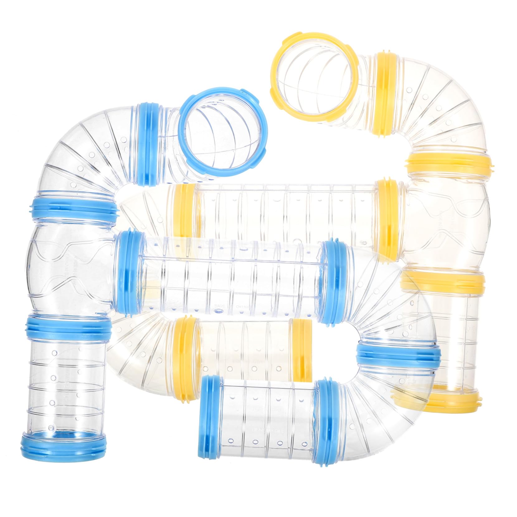 Hamsterröhren Verbindungsteile aus Kunststoff, Transparent, 2 Satz