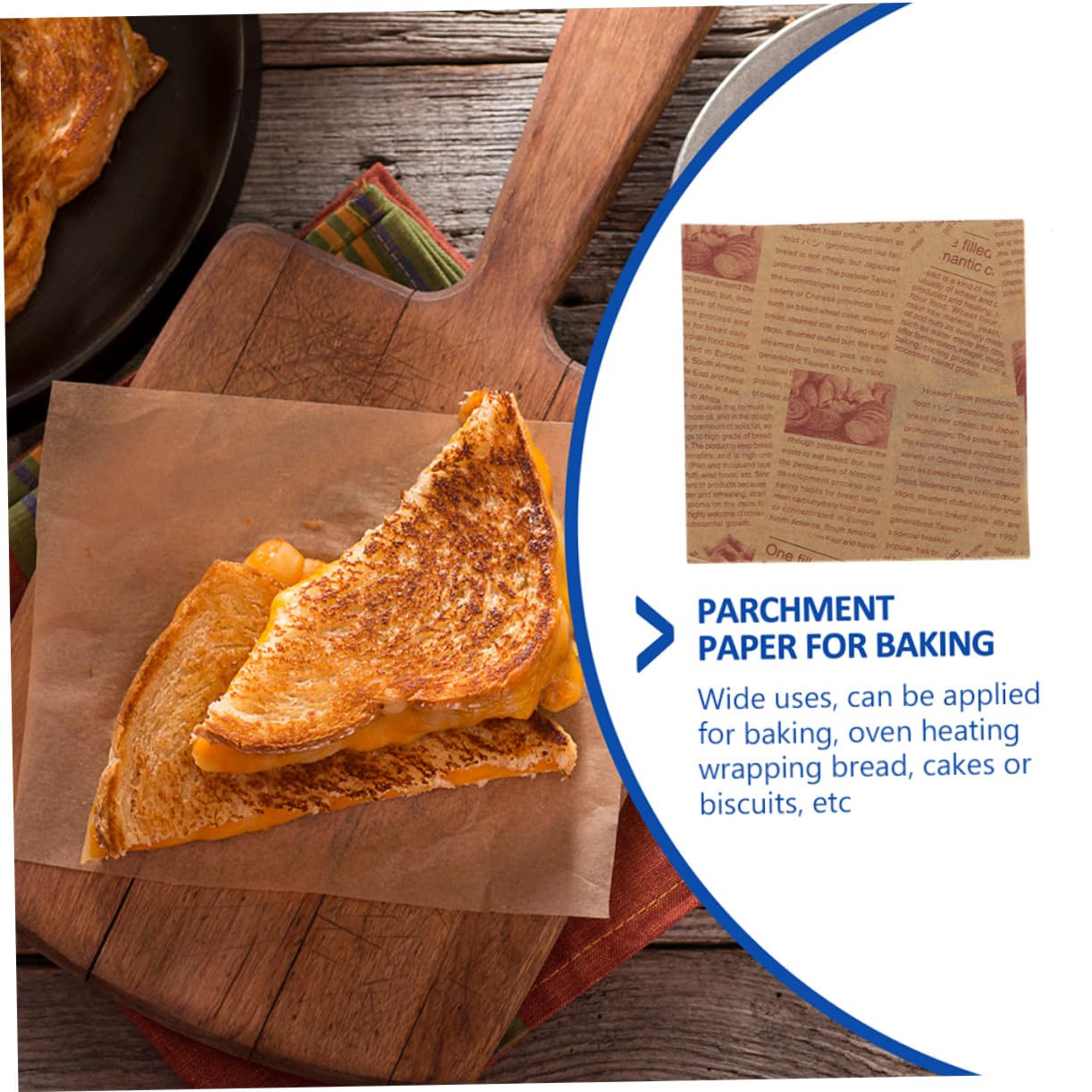 Papier Sulfurisé Cuisson 25x25 Cm, Feuilles Antiadhésives Résistantes à La Graisse, Qualité Alimentaire, 200 Pièces, Adapté Four Micro-ondes Réfrigérateur, Emballage Alimentaire Et Pâtisserie