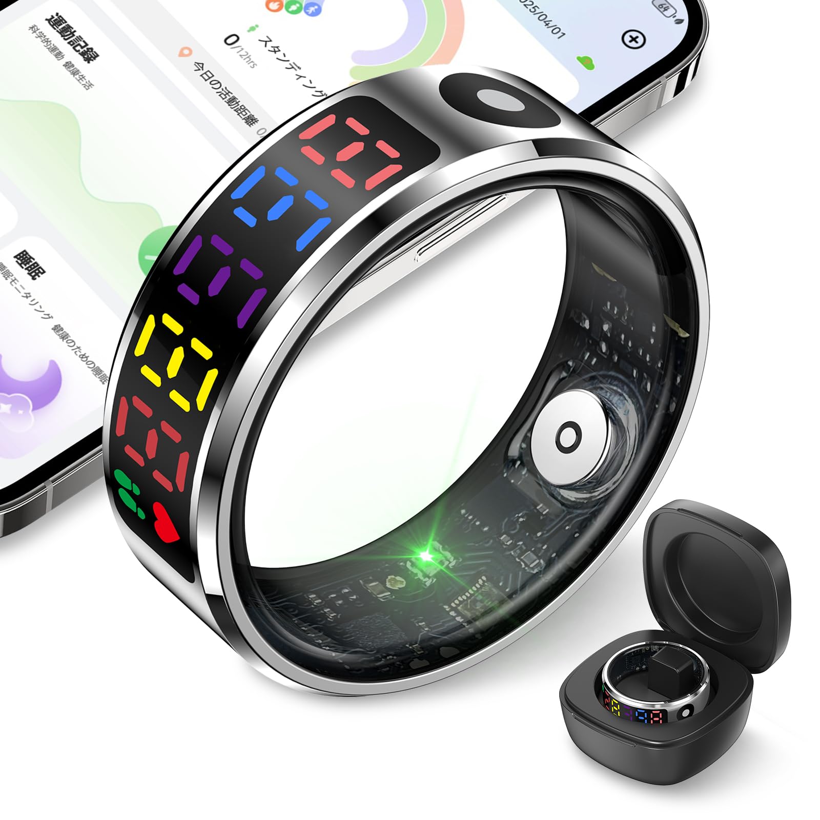 2025年新登場】スマートリング 健康管理 睡眠管理 Android/Iphone対応