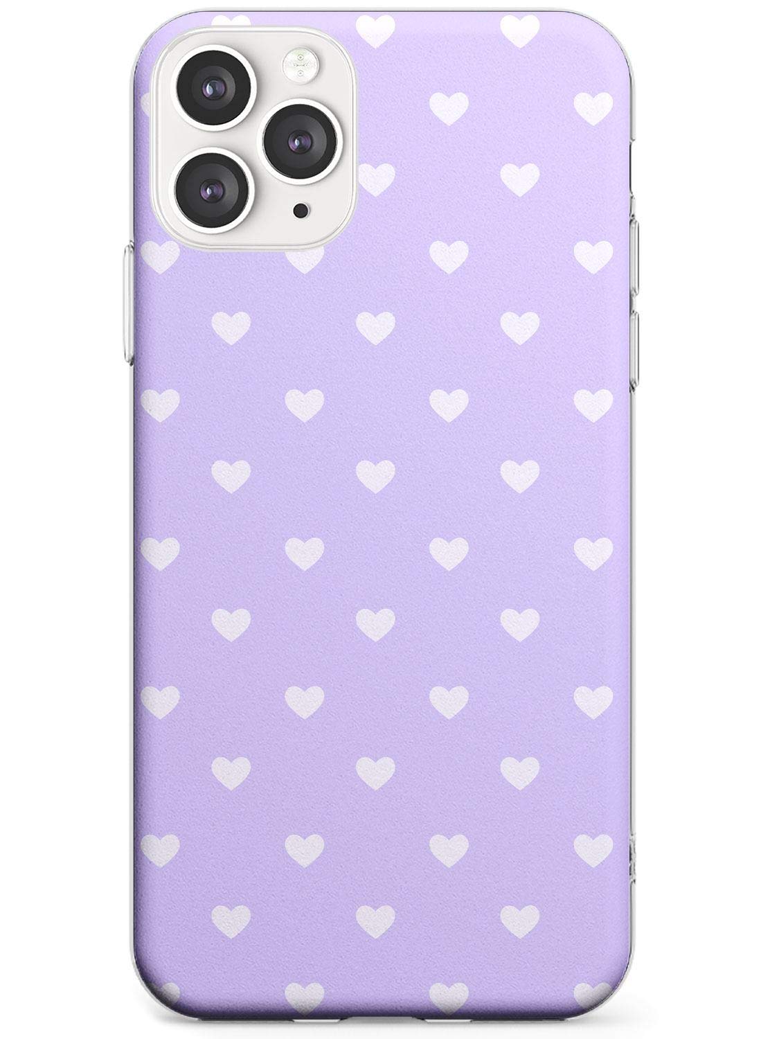 SupVict Custodia In Silicone Per IPhone 11 Con Cuori - Ultra Sottile, Antigraffio, Fodera In Microfibra (Viola Scuro) - 6