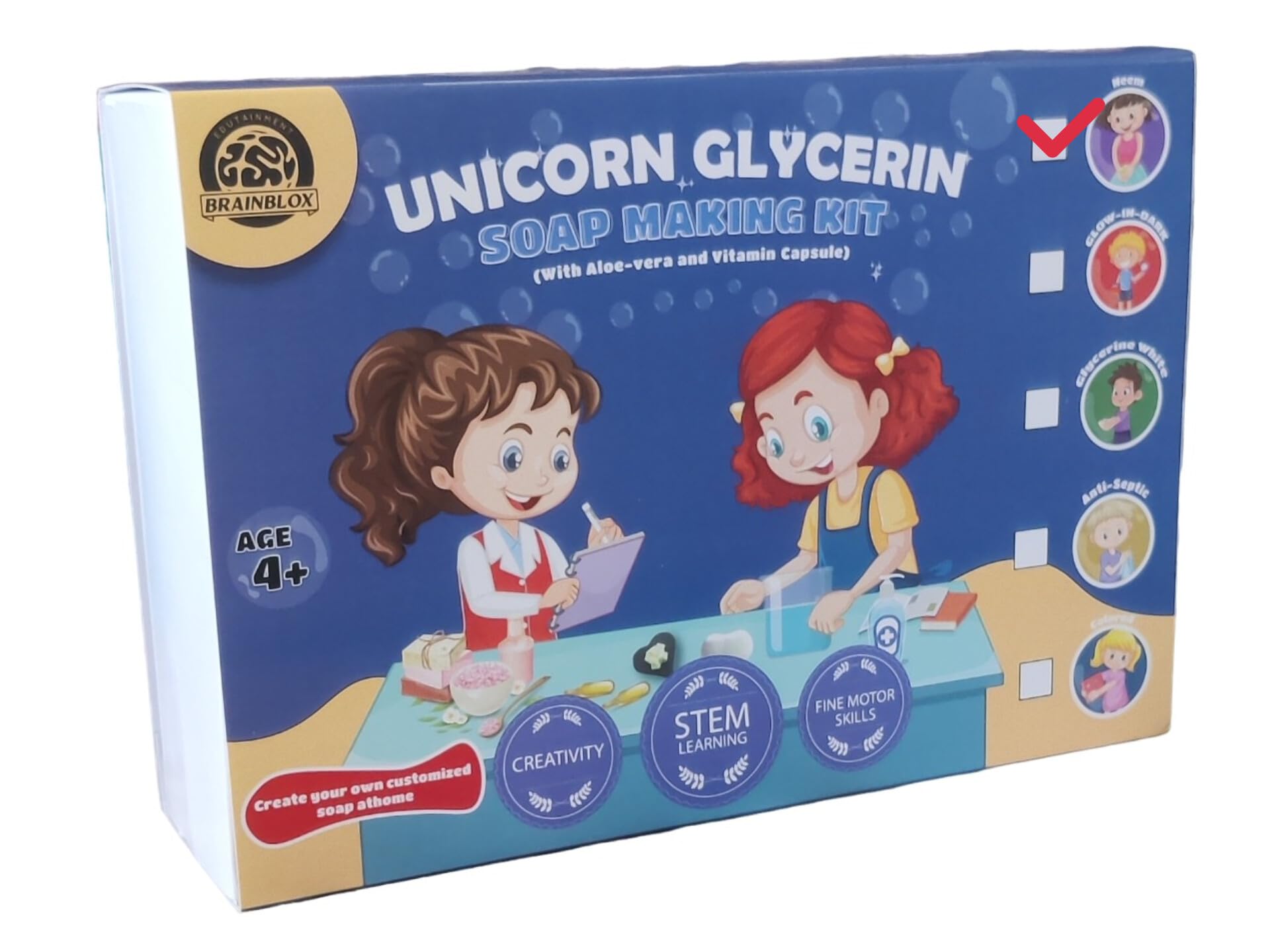 BrainBlox Unicorn Glycerin Neem Soap Making Kit for Kids - Make Neem Nourishment Soap at Home. Best Birthday Gift for Girls/Boys. (with Aloe-Vera and Vitamin Capsule, Also a Miniature Toy) (B0DDXTX4D3) Amazon Price History, Amazon Price Tracker