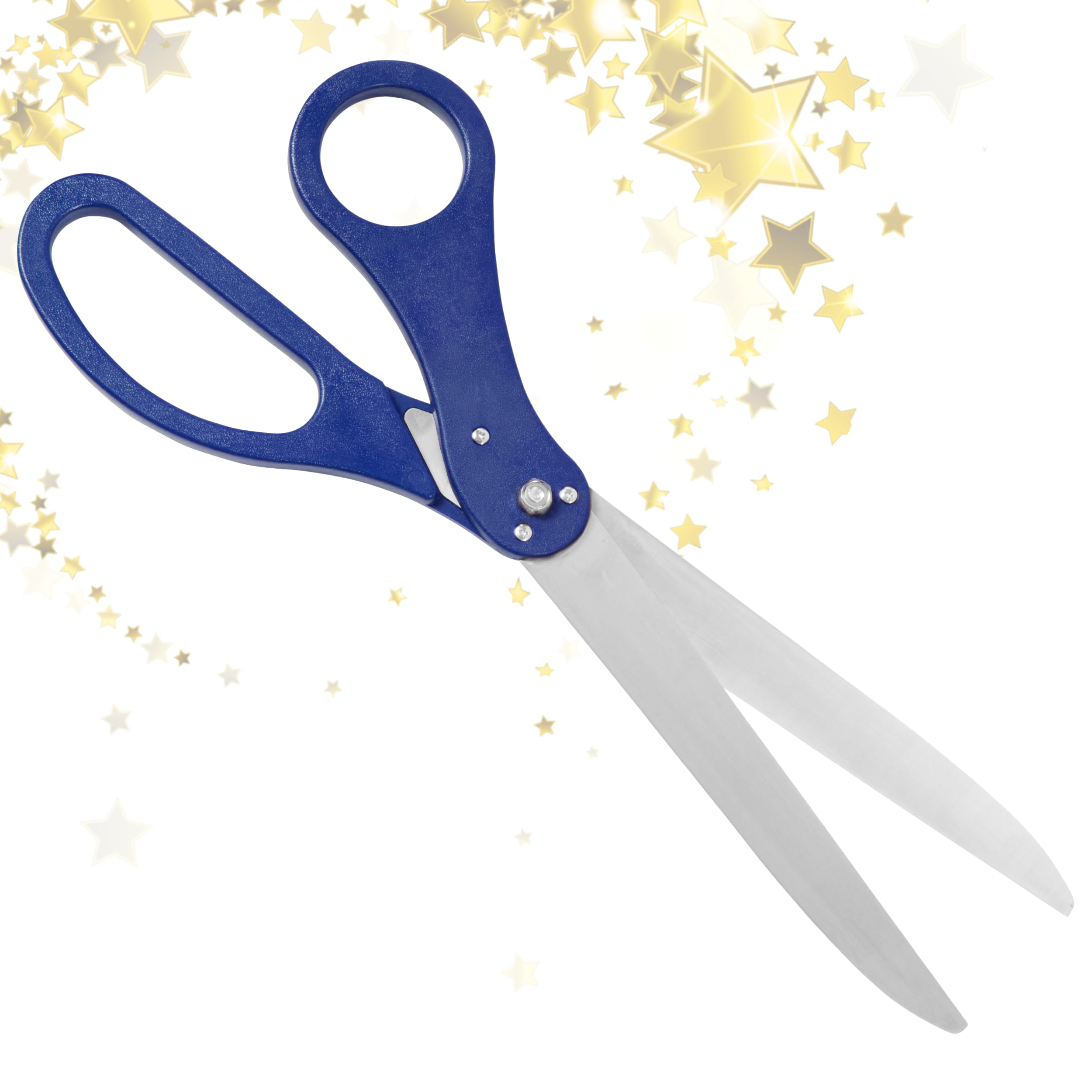25" Blue Scissors for Grand Opening – Large Heavy Duty Shears for Ribbon Cutting Ceremony Blue Giants Ribbon Cutting Scissors for Special Events Inaugurations and Ceremonials