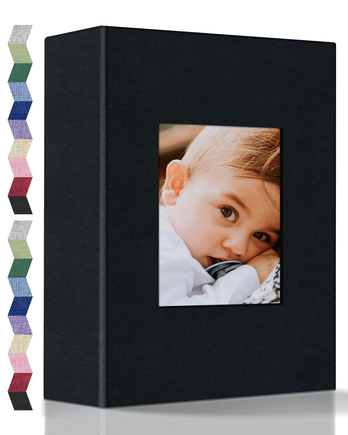 popotop Photo Album 4x6-200 Photos Photo Books with 200 Horizontal Pockets,Linen Cover Albums for Family Wedding Anniversary Baby Vacation Pictures