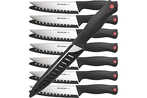 Astercook Steak Knife, Set of 8 Steak Knives with Sheath
