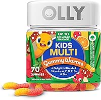 Vista 1 de OLLY - Gusanos de goma multivitamínicos para niños, salud general y apoyo inmunológico, vitaminas y minerales A, C, D, E, Bs y zinc, suplemento