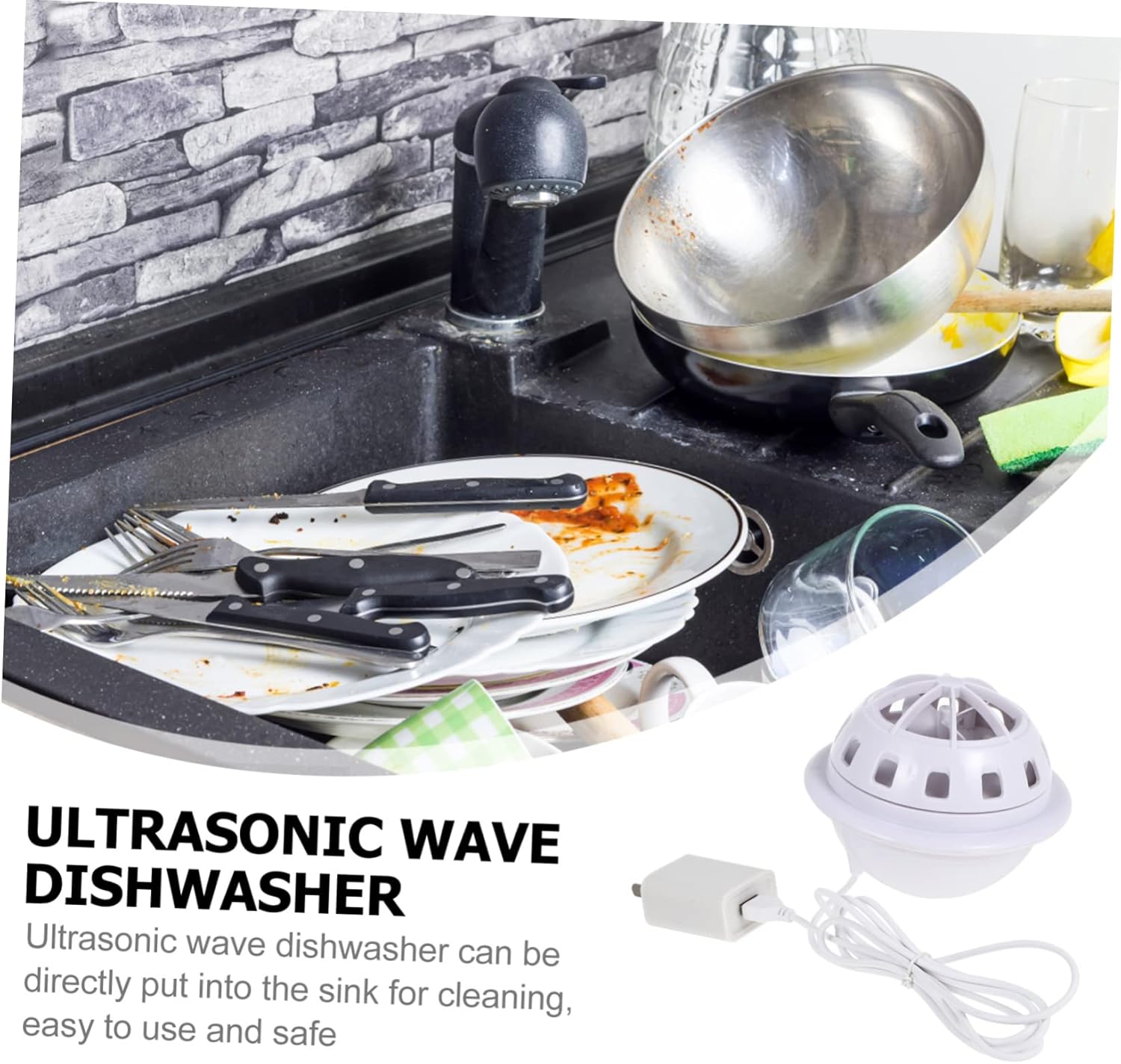 Portable Mini Dishwasher Cleaner for Kitchen Sink USB Rechargeable Dish Washer for Fruits and Vegetables Cleaning Compact Household Dishwashing Machine