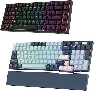 RK ROYAL KLUDGE RK96 LMT Forest Blue & RK84 RGB Red Switch Black Bundle