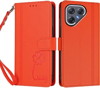 Phone Case Compatible with Tecno Pova 7 Ultra 5G Orange