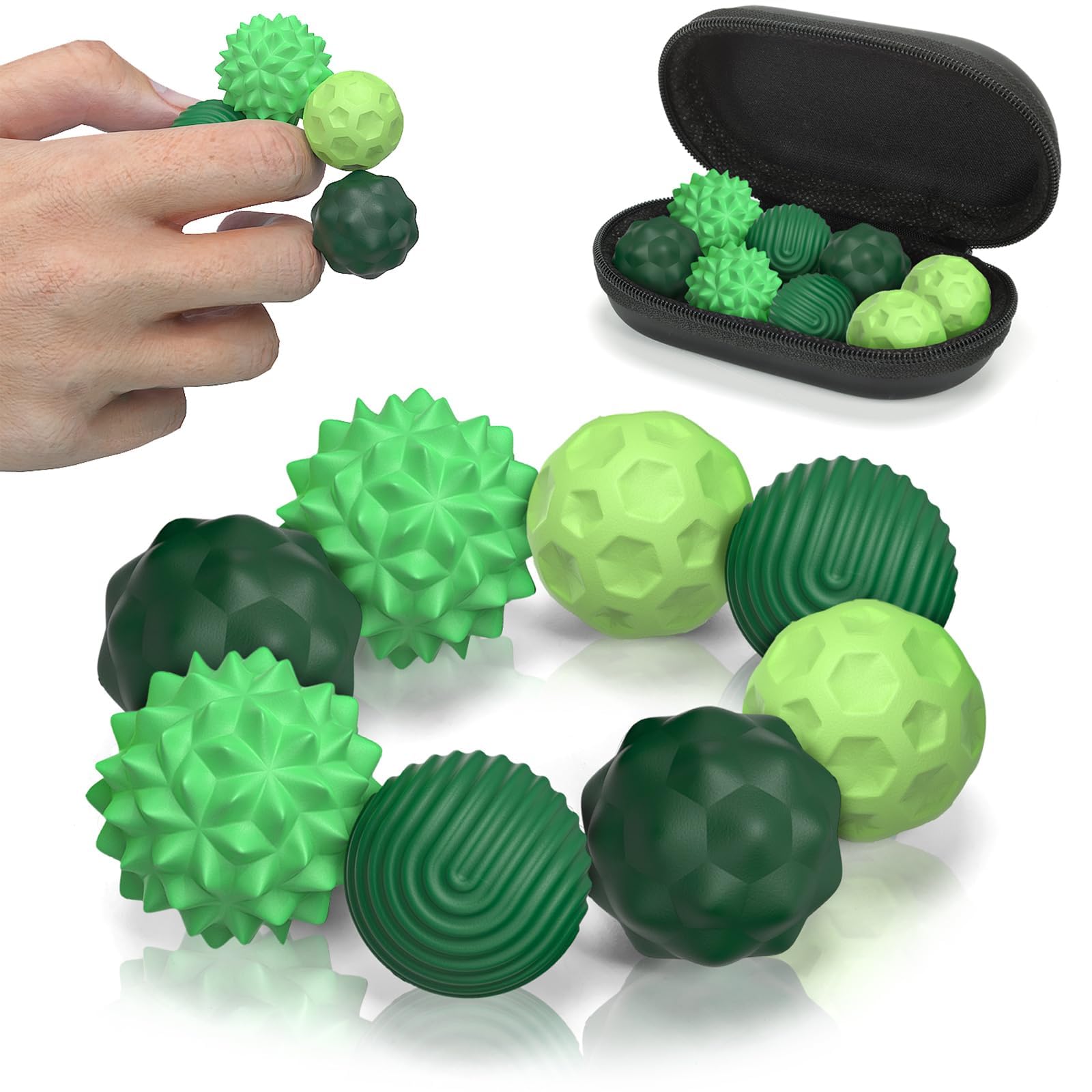 8PCS Silicone Magnetic Balls Fidget Toys for Adults & Teens, Stress Relief Sensory Toys for Autism ADHD Anxiety,Fun Textures Gadgets,Office Desk Toy,Party Bag Fillers for Women Men Teen Gift