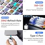 Thermal Camera for Android Smartphones with Type-C Port, 256 x 192 IR High Resolution, Portable Thermal Imager, Infrared Test Report, -4°F~1022°F Temp Range (IR256)