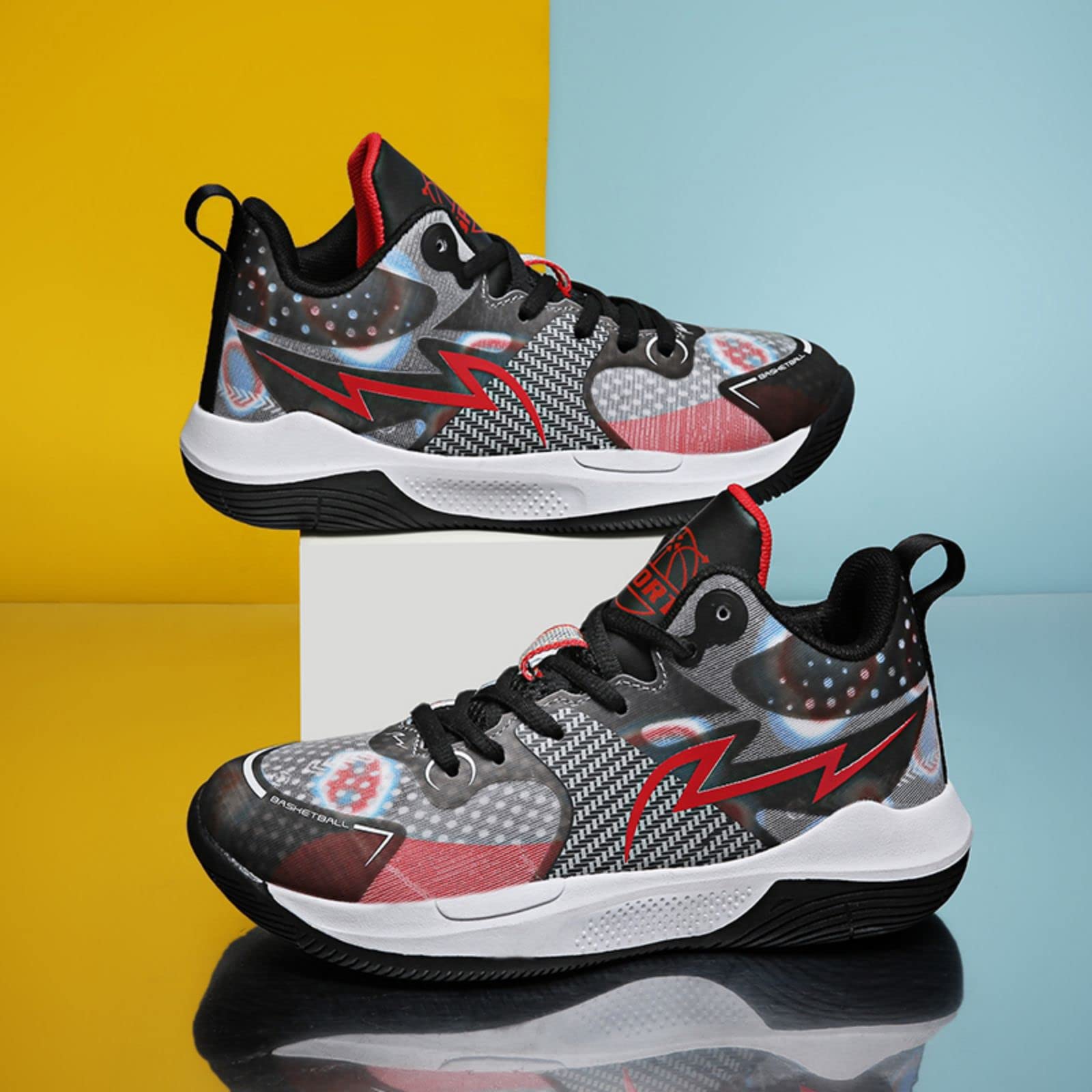 Ucilxi New Non Slip Basketball Shoes Black/Red