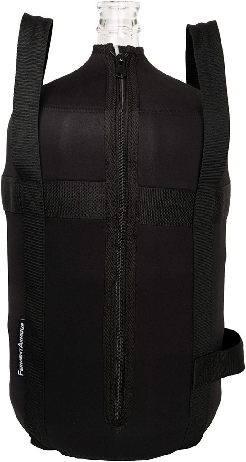 FermentArmour Carboy Sleeve made of Durable Neoprene for 6 gallon / 23 liter Glass Carboy – Ideal brewing equipment for homebrewers and winemakers – bring your beer kit to the next level