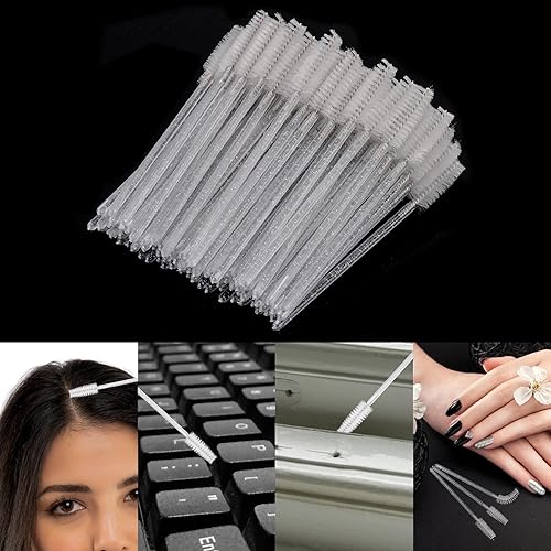 Miniatura 9 de 500 varitas de rímel desechables, cepillo de carrete de cristal para extensiones de pestañas, cepillos de cejas para pestañas, kit de maquillaje