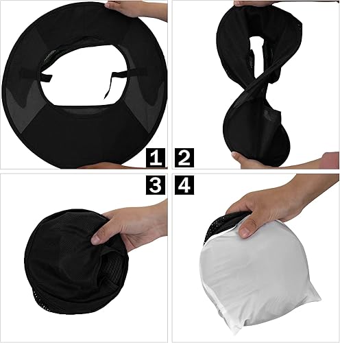 Miniatura 4 de Parasol para sombrero duro, visera de alta visibilidad para el cuello con tira reflectante, accesorios para casco duro, ala completa, para hombre y