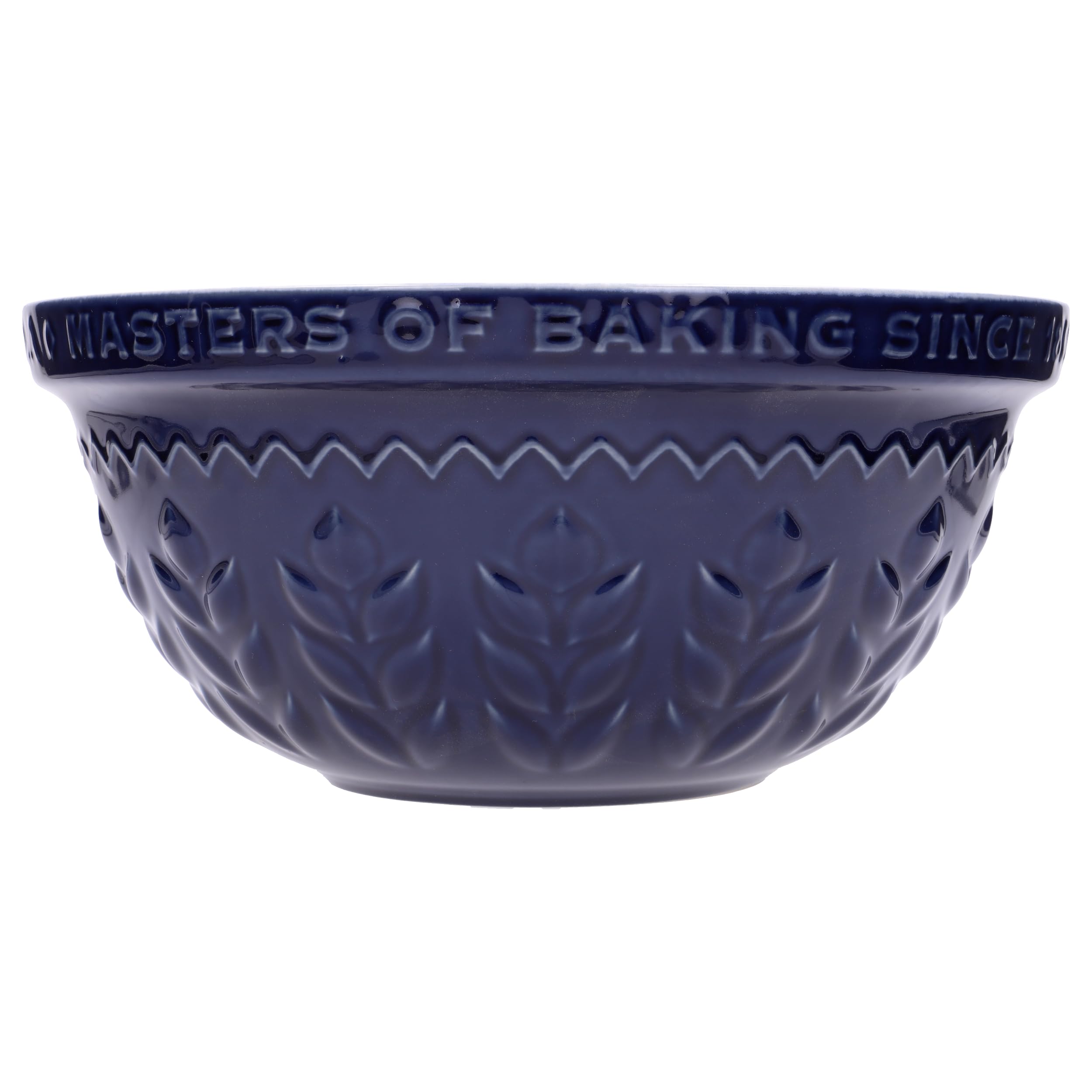 Tala Originals Traditional Stoneware Mixing Bowl, Indigo and Ivory, 5.5 Litre Capacity