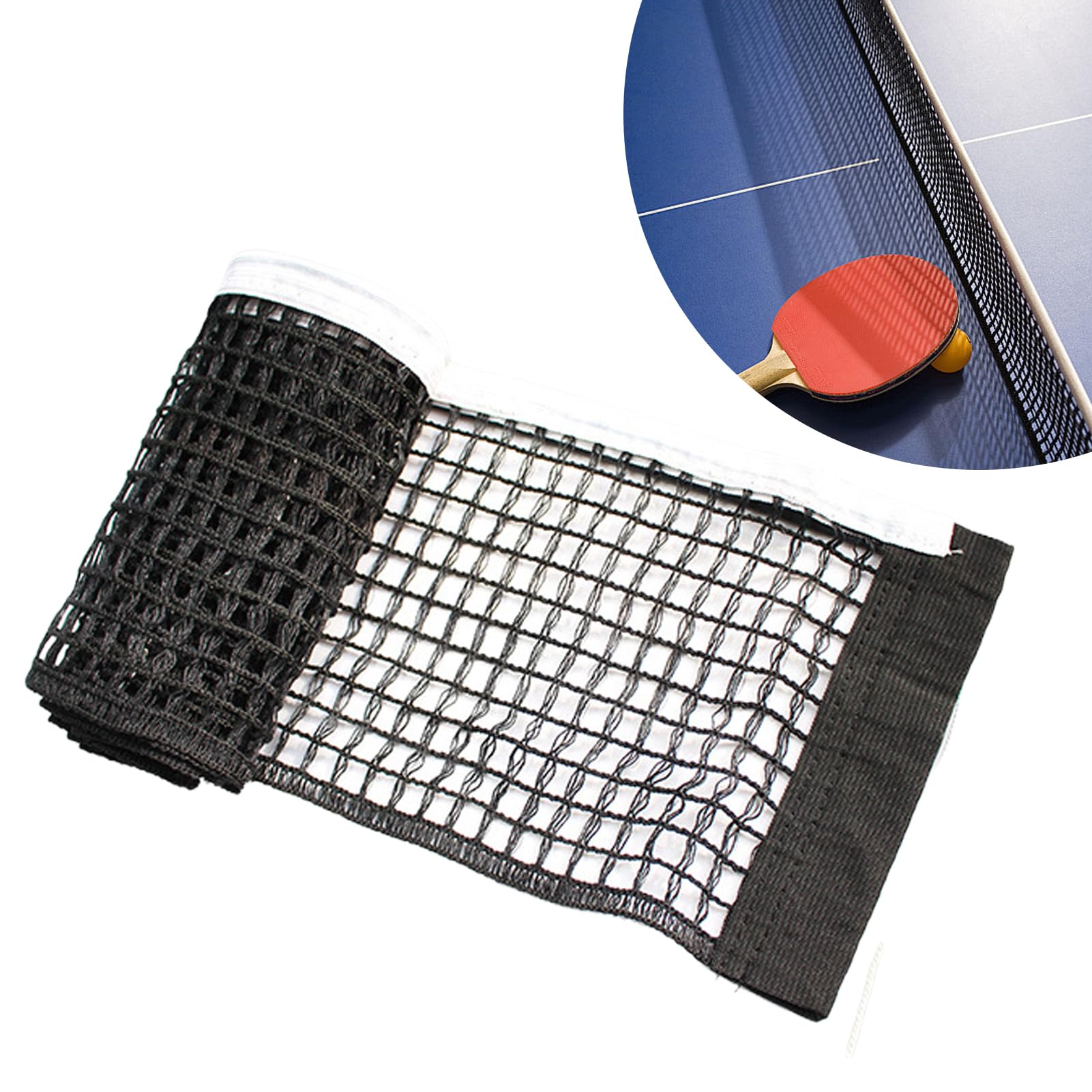 Red de Mesa de Repuesto 180x15 cm Portátil Ping Pong Durable para Interiores