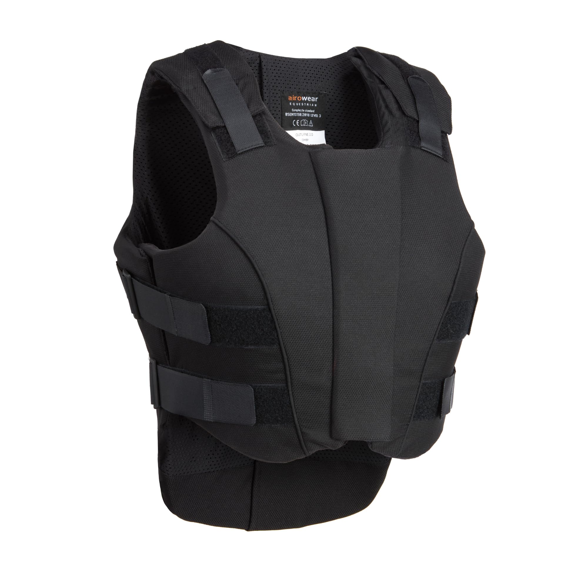 Airowear - Outlyne II - Ladies Padded Body Protector - Black - Unrivalled Movement & Comfort - Flexible - Horse Riding Body Protector - Protective Equestrian Gear
