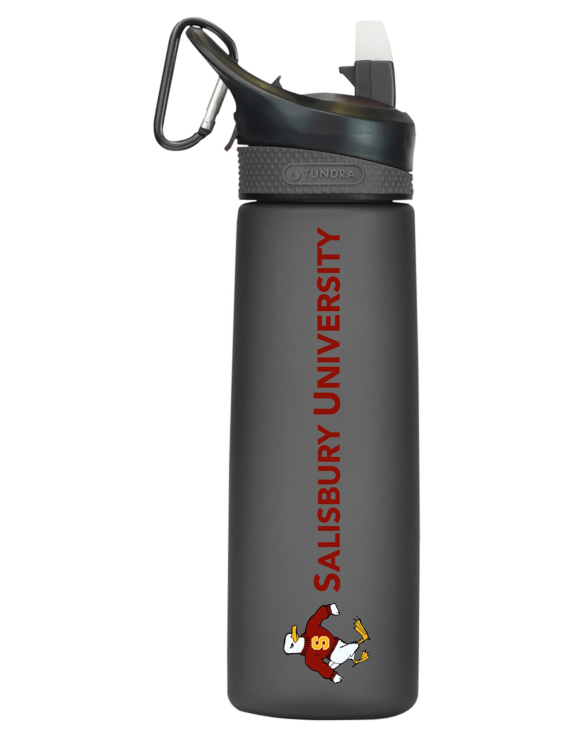 Salisbury University Tritan Plastic Frosted Sport Bottle, Design-2 - Black