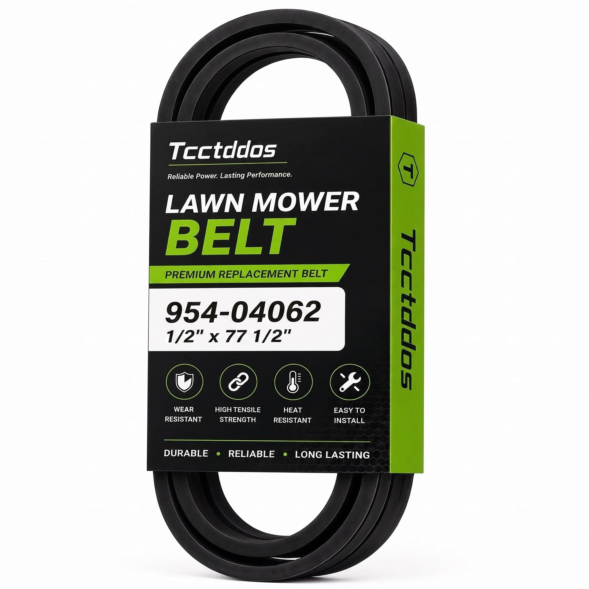 1/2" x 77 1/2" Lawn Mower Deck Drive Belt Fits for MTD/Cub Cadet/Rover 954-04062 754-04062 V-Belt