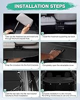 Vista 407 de Powerty Cubierta de Carga para Accesorios Kia Sportage 2023-2025 2026, Textura de Lona Cubierta Retráctil para Maletero Trasero de Carga de Equipaje