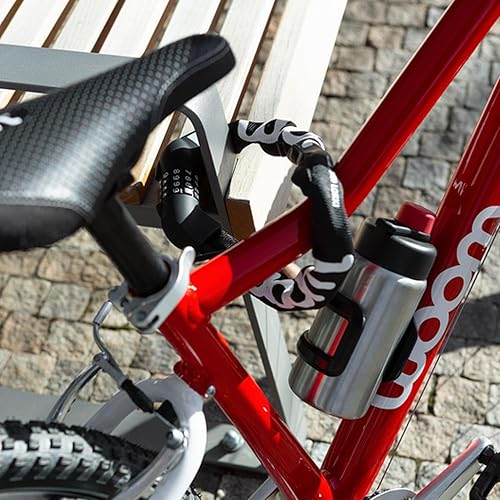 Miniatura 5 de woom Lokki - Cerradura de bicicleta con combinación de cable para bicicleta, cerradura de seguridad de cadena de acero endurecido (cadena de 24