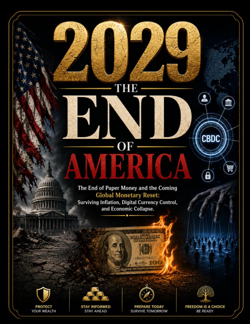 2029 THE END OF AMERICA: The End of Paper Money and the Coming Global Monetary Reset: Surviving Inflation, Digital Currency Control, and Economic Collapse.