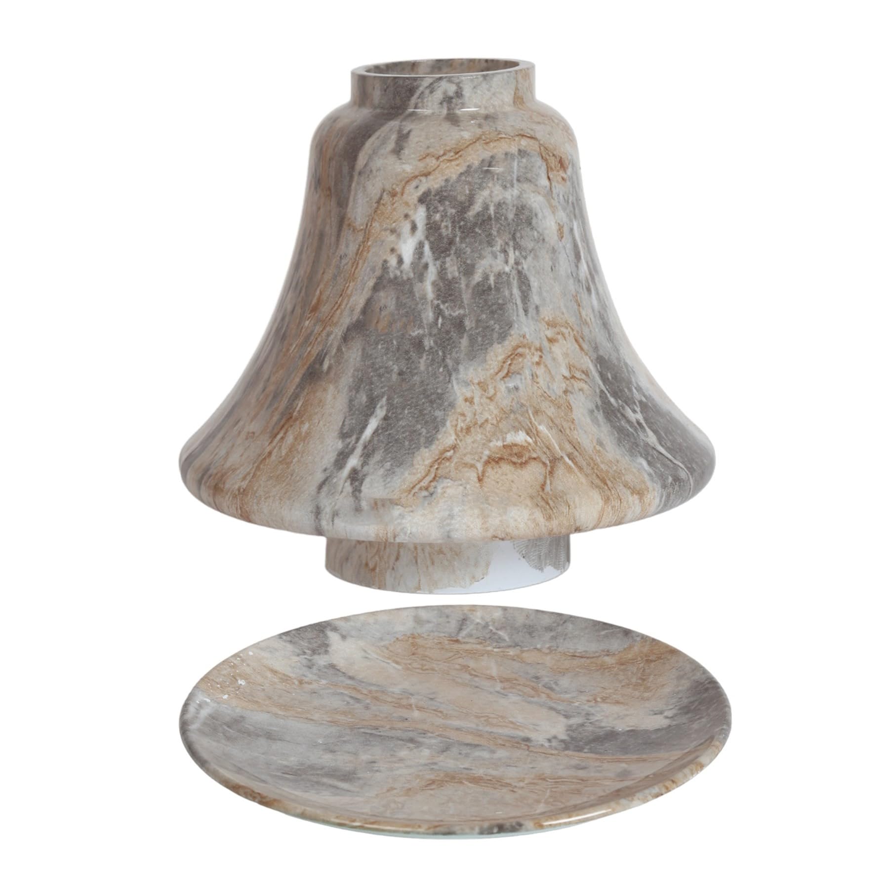 Aromatize Unisex Aroma Candle Jar Shade & Tray - Grigio Stone