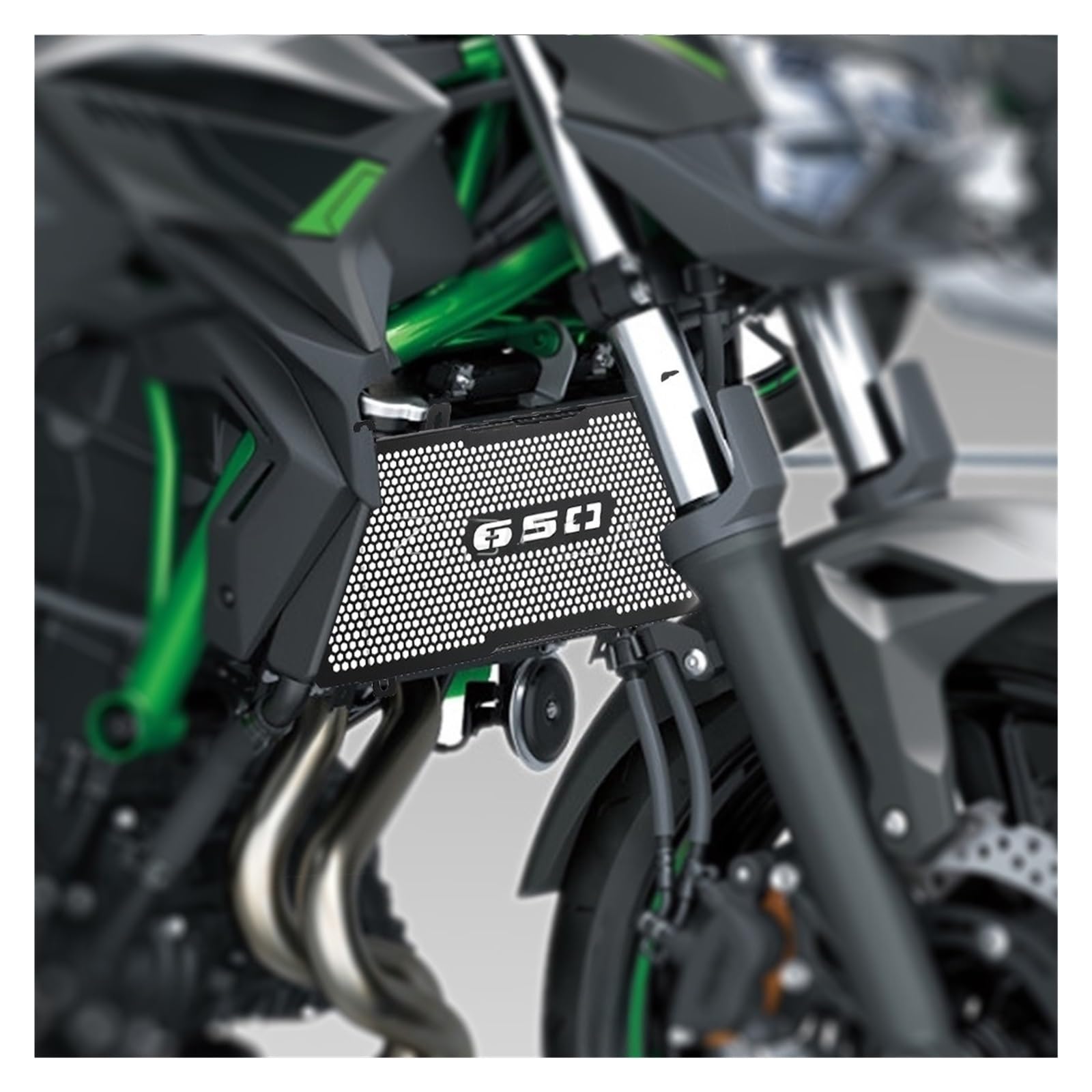 Motorrad Kühlerabdeckung FÜR Z650 Z650RS 650 NI&nja650 2025 2026 Motorrad Kühlergrill Schutz Grill Abdeckung Zubehör