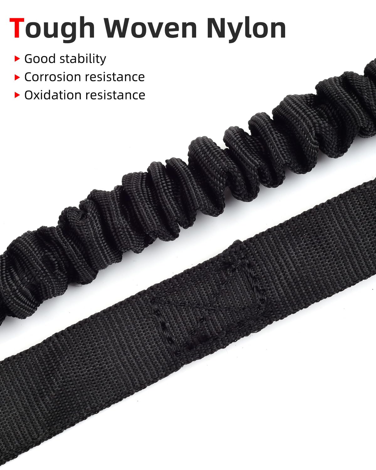 Abahub 2PCS Paddle Leash Kajak Paddle Leash Pasek bezpieczeństwa 150-210 cm | Elastyczna lina bezpieczeństwa z karabińczykiem do łodzi kajakowej do pływania kajakiem akcesoria do wiosłowania