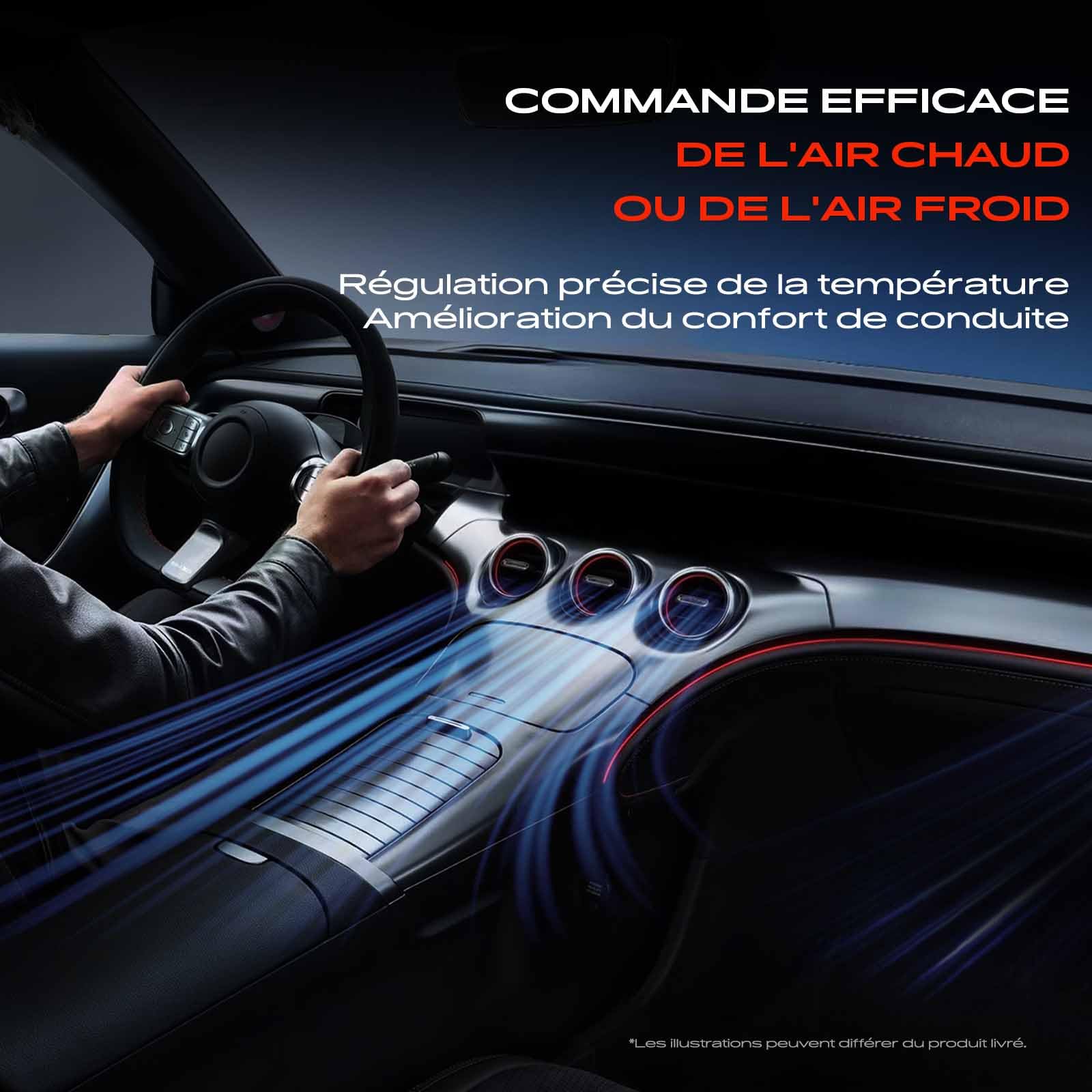 Frankberg Moteur d'actionneur, actionneur de climatisation, côté droit | 5Q0898511D; Compatible avec: A3 Limousine 8VM 8VS, O.c.t.a.v.i.a III 5E3 NL3 NR3, A3 8V1 8VK, Q3 Sportback F3N