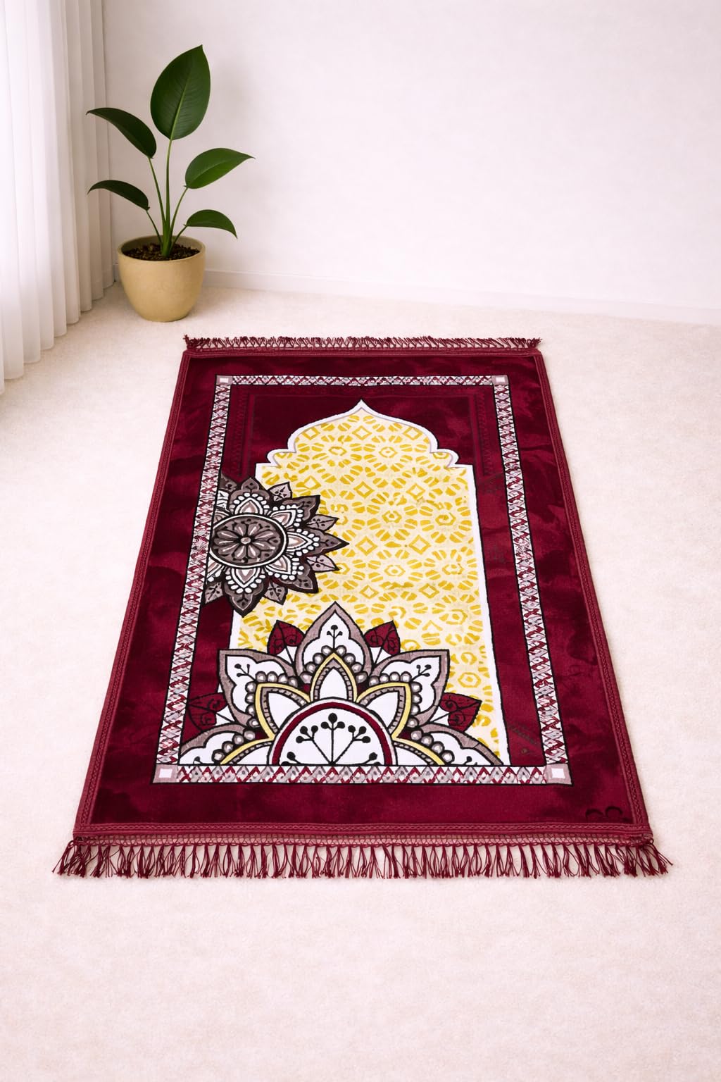 Janamaz Prayer Mat - Turkey Velvet, Aasan Comfort -26