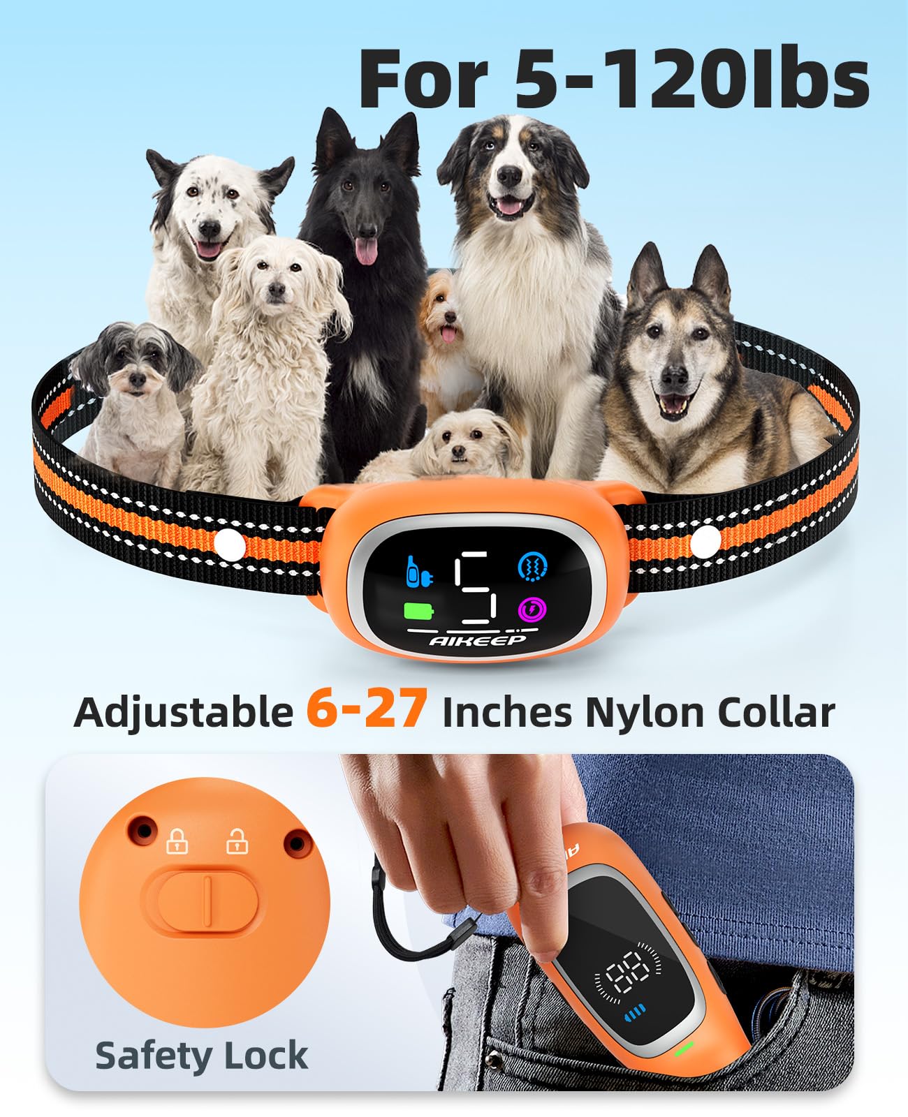 Dog Collars For Medium Dogs MUYFIO Shock Collar For Dogs Bark