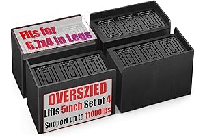 11,000 lbs Heavy-Duty Mattress Risers: Achieve Optimal Bed Height and Support