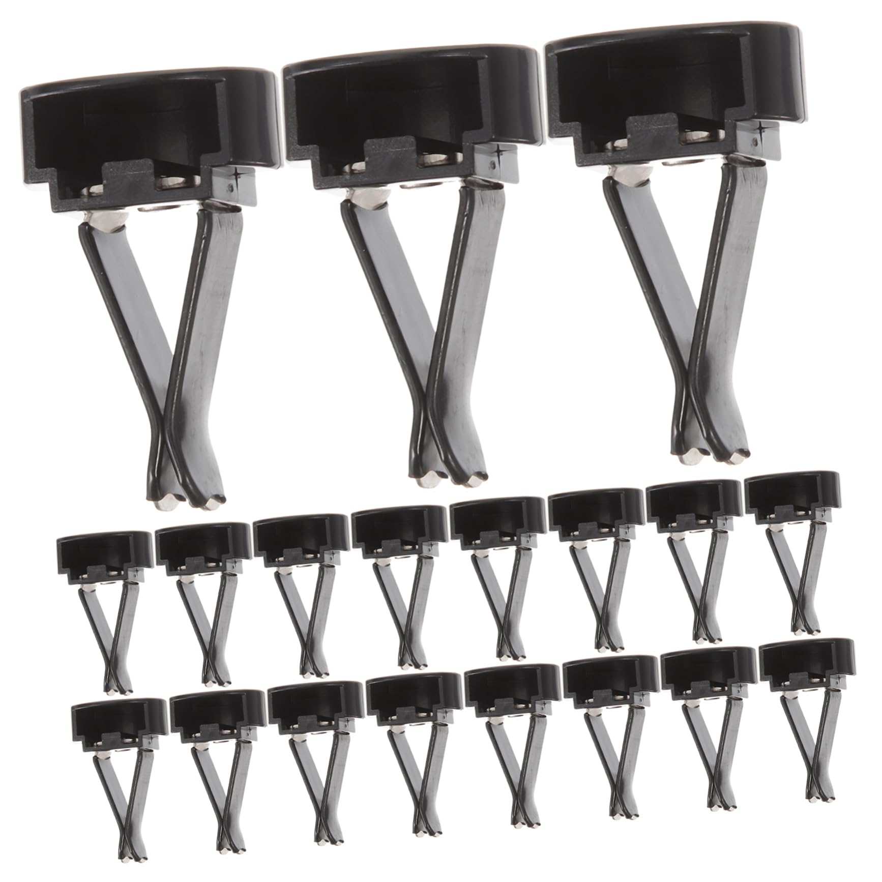 Clip Profumate per Auto 100 Pezzi Plastica, Fermaglio Aria per Diffusore | Nero, Accessori in Gesso Inclusi, Fissaggio Saldo sulla Bocchetta, Design Semplice per Festa Estiva