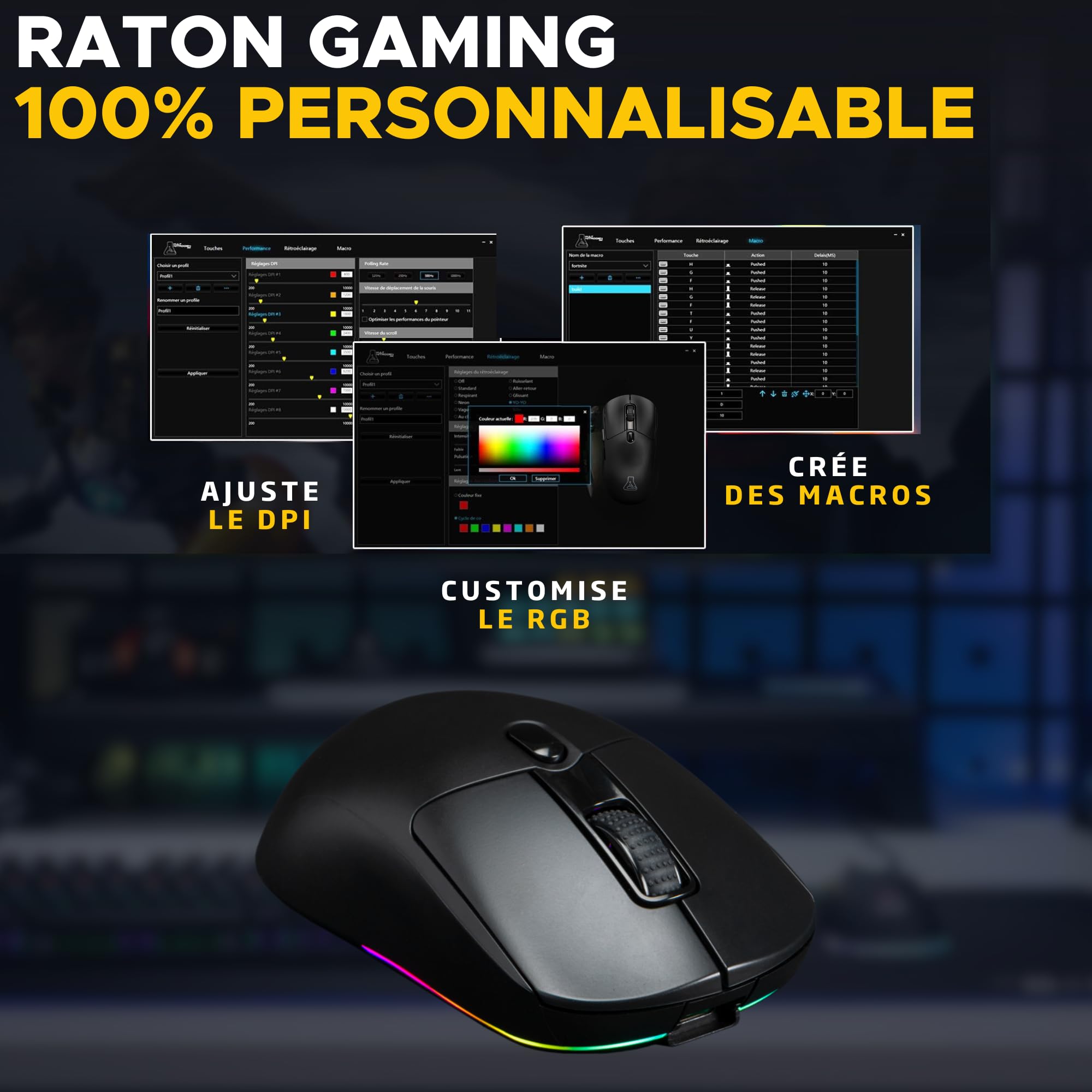 Titanium Computer Mouse Gaming Mouse Gaming G-Lab Kult Titanium Pro - Wireless Con Base ...