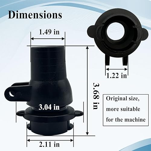 Miniatura 2 de GW9012 - Conjunto de kit giratorio para limpiador de piscinas, pieza de repuesto para limpiador automático de piscinas, color negro